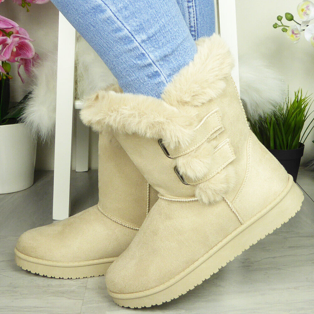 MUCY Beige Ankle Sticky Westen Winter Boots