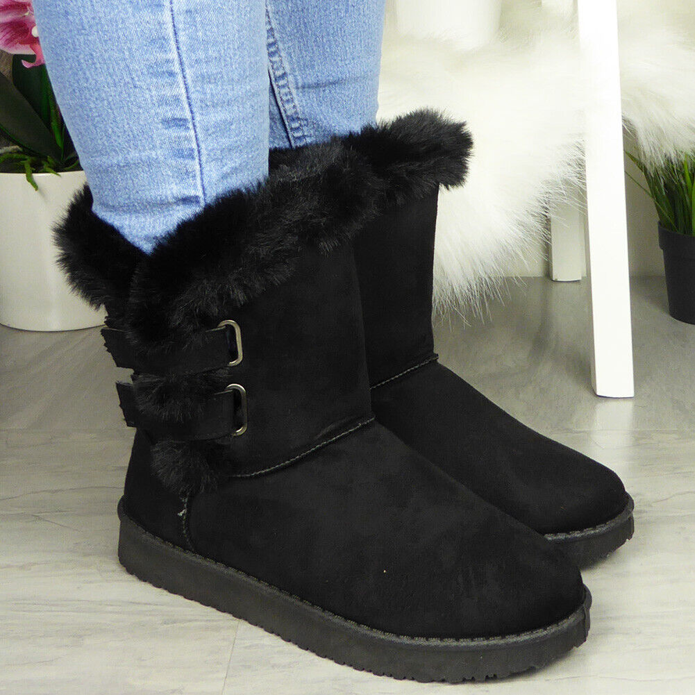MUCY Black Ankle Sticky Westen Winter Boots