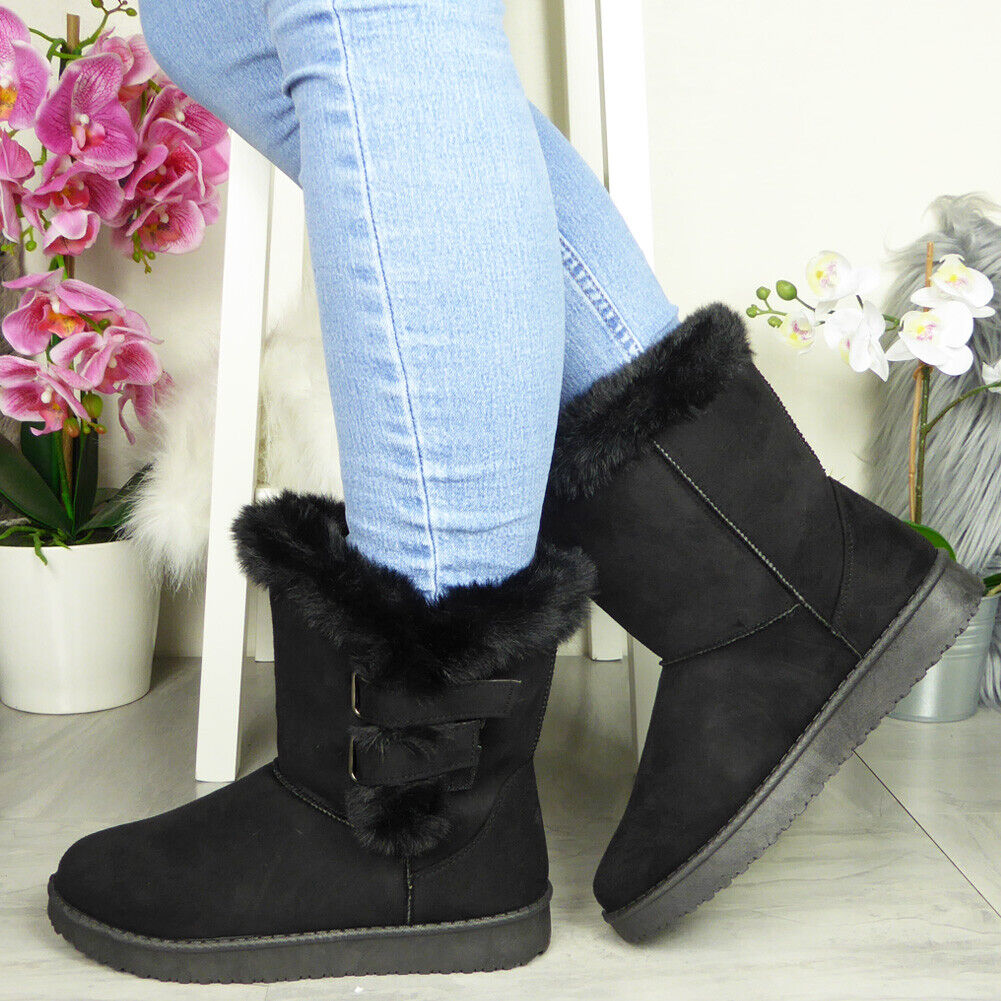 MUCY Black Ankle Sticky Westen Winter Boots