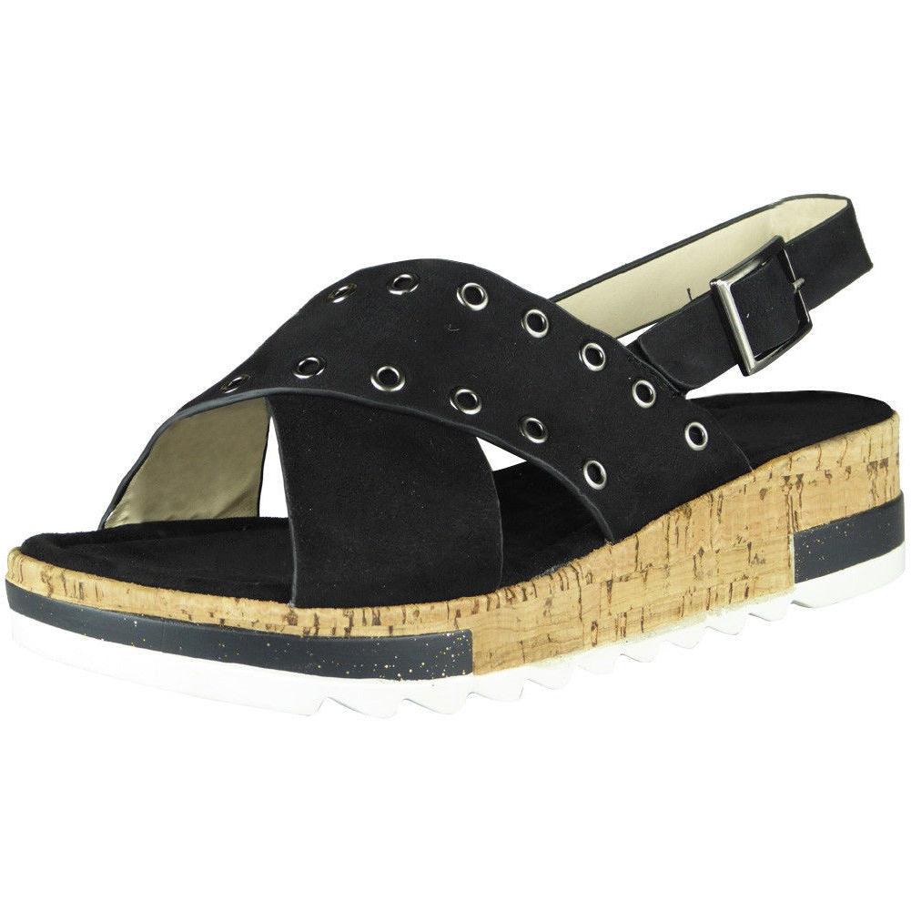 Shelia Black Peep-Toe Slingback