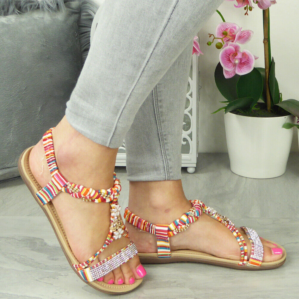 RYLI Multi Summer Bling Strappy Sandals