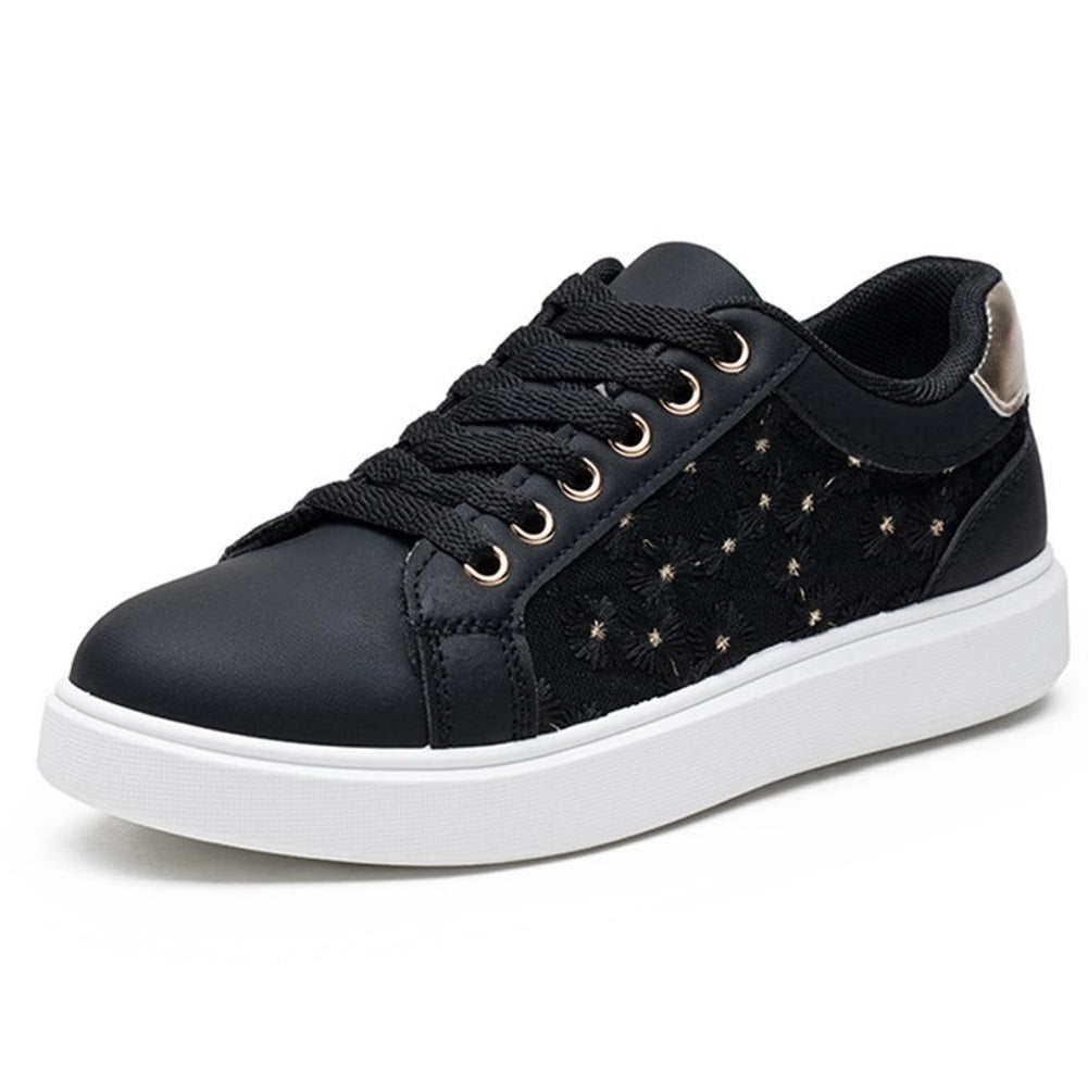 ZURISH Black Trainers Mid Top Nubuck Lace Up Shoes