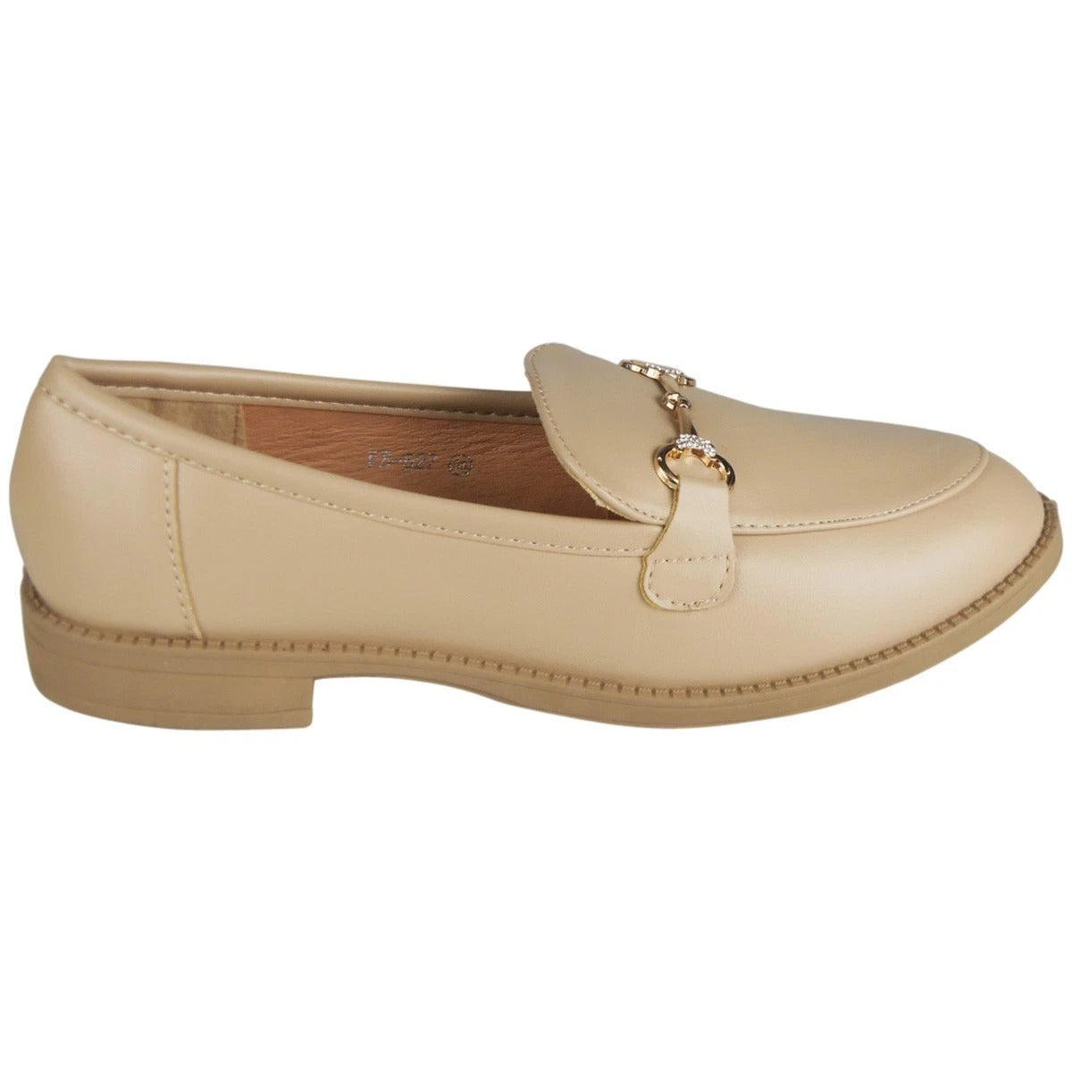 GABRIELA Khaki Smart Work Comfy Cushioned School Loafers