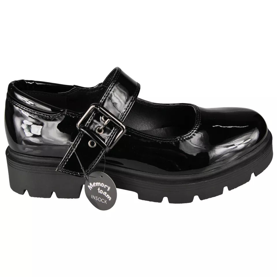 ENNY Black Back To School Grip Comfy Shoes
