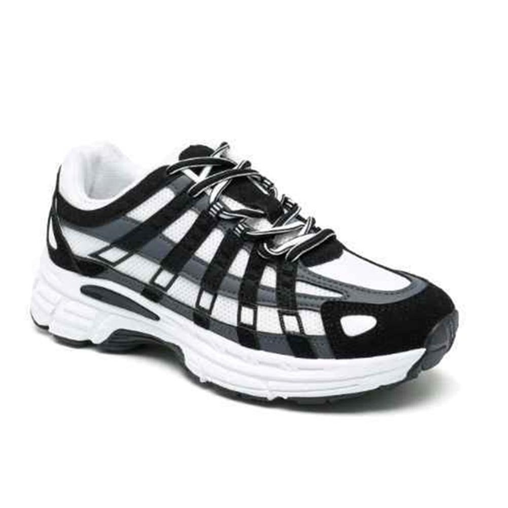 DEMELZA Black Fashion Sneakers Lace Up Comfy Cushioned Trainers Shoes