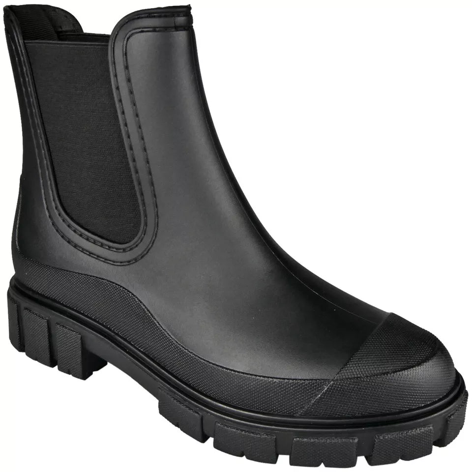 EMMIE BLACK Ankle Snow Rain Pull On Boots
